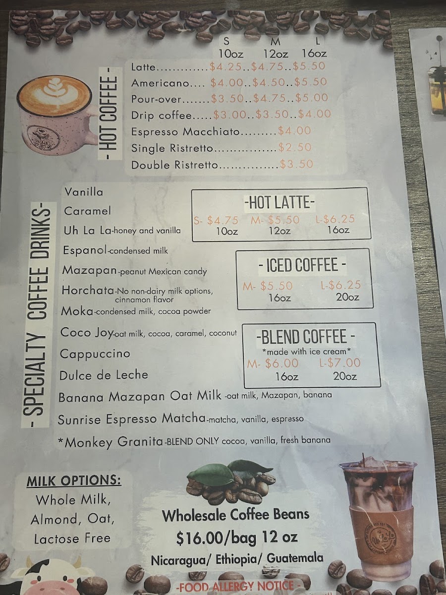 Menu Uh La La Organic Coffee And Tea-3
