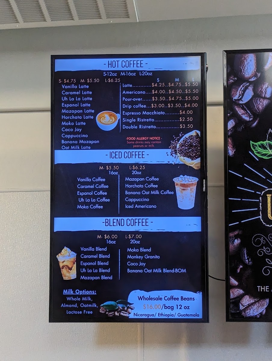 Menu Uh La La Organic Coffee And Tea-8